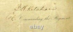 CIVIL WAR COMMISSION 15Oth NY INFANTRY SIGNED BY GENERAL JOHN KETCHAM