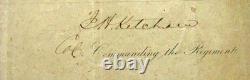 CIVIL WAR COMMISSION 15Oth NY INFANTRY SIGNED BY GENERAL JOHN KETCHAM
