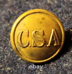 CIVIL WAR CONFEDERATE CUFF GENERAL SERVICE C S A BUTTON ALBERT# CS-81-Bv