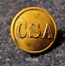 CIVIL WAR CONFEDERATE CUFF GENERAL SERVICE C S A BUTTON ALBERT# CS-81-Bv
