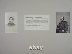 CIVIL WAR GENERAL ORDER 182. BURNSIDE RELIEVED McCLELLAN OF COMMAND VINTAGE CDVS