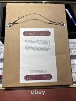 CIVIL WAR GENERAL PIERRE G. T. BEAUREGARD ORIGINAL SIGNED LETTER FRAMED With COA