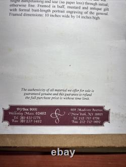 CIVIL WAR GENERAL PIERRE G. T. BEAUREGARD ORIGINAL SIGNED LETTER FRAMED With COA