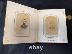 CIVIL WAR PHOTO ALBUM MILITARY GENERALS Grant, Banks & NY Infantry Co. A 109th