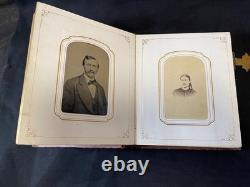 CIVIL WAR PHOTO ALBUM MILITARY GENERALS Grant, Banks & NY Infantry Co. A 109th