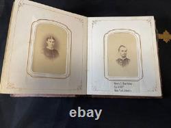 CIVIL WAR PHOTO ALBUM MILITARY GENERALS Grant, Banks & NY Infantry Co. A 109th