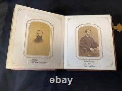 CIVIL WAR PHOTO ALBUM MILITARY GENERALS Grant, Banks & NY Infantry Co. A 109th