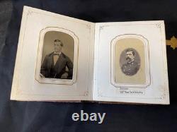 CIVIL WAR PHOTO ALBUM MILITARY GENERALS Grant, Banks & NY Infantry Co. A 109th
