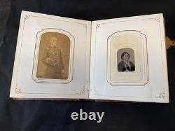 CIVIL WAR PHOTO ALBUM MILITARY GENERALS Grant, Banks & NY Infantry Co. A 109th