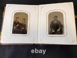 CIVIL WAR PHOTO ALBUM MILITARY GENERALS Grant, Banks & NY Infantry Co. A 109th