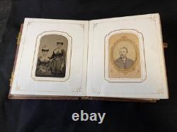 CIVIL WAR PHOTO ALBUM MILITARY GENERALS Grant, Banks & NY Infantry Co. A 109th