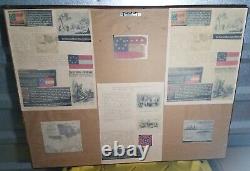 CIVIL WAR Robert E. Lee & his Generals One of a kind collection picture frame