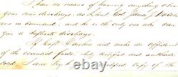 CIVIL War 36th New York General William H Browne Letter 1864