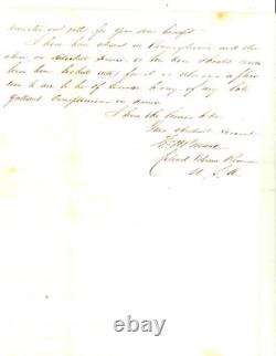 CIVIL War 36th New York General William H Browne Letter 1864