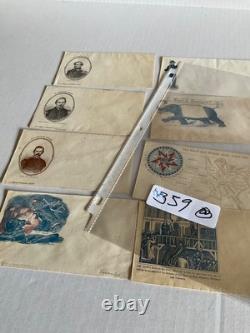 CIVIL War 8 Envelopes Patriotic & Propaganda Csa Generals Preservation Of Union