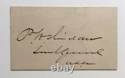 CIVIL War Autograph Clipped Signature Signed Lieutenant General Philip Sheridan