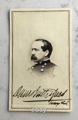 CIVIL War Autograph Signed Union General Daniel Butterfield CDV Photograph