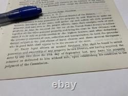 CIVIL War Bayou Lafourche Plantations Seizures Order Ben Butler Order 1863