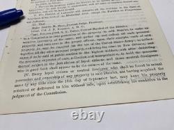 CIVIL War Bayou Lafourche Plantations Seizures Order Ben Butler Order 1863