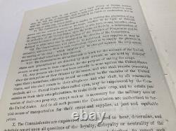 CIVIL War Bayou Lafourche Plantations Seizures Order Ben Butler Order 1863