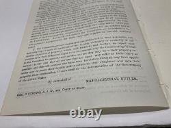 CIVIL War Bayou Lafourche Plantations Seizures Order Ben Butler Order 1863