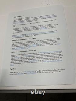CIVIL War Colonel John Sanderson Mourning Order Saint Louis 1864