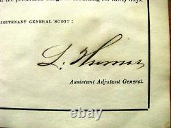 CIVIL War Colored Troop General Lorenzo Thomas Signed Order