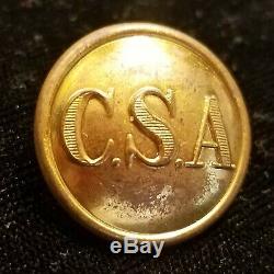 CIVIL War Confederate Army General Service C S A Button Albert# Cs-81-a1