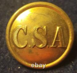 CIVIL War Confederate Army General Service C S A Button Albert # Cs-81-b Coat