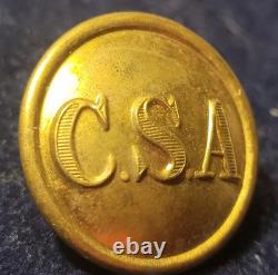 CIVIL War Confederate Army General Service C S A Button Albert # Cs-81-b Coat