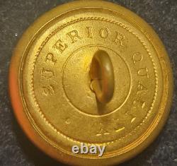 CIVIL War Confederate Army General Service C S A Button Albert # Cs-81-b Coat