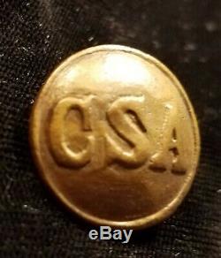 CIVIL War Confederate Army General Service C S A Button Albert# Cs-81-d