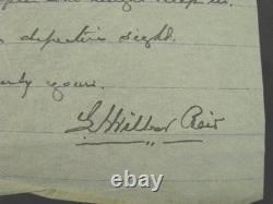 CIVIL War Confederate Colonel Wilber Reid Letter To Joseph Anderson Jr VMI