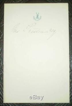 CIVIL War Confederate General William Preston's Copy Signed, 1878, Kentucky