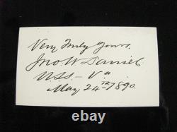 CIVIL War Confederate Lynchburg Virgina John Warwick Daniel 1890