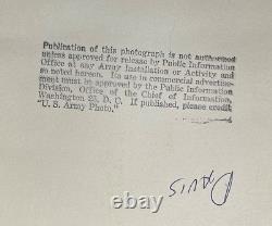 CIVIL War Confederate Maj. Gen. Joseph R. Davis Official Ww2 Us Army Photo 1943