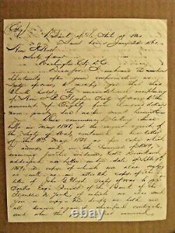 CIVIL War Csa General John B Floyd Contracts Scandal Letter 1861