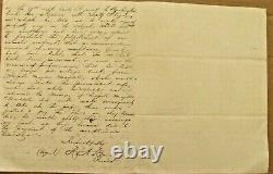 CIVIL War Csa General John B Floyd Contracts Scandal Letter 1861