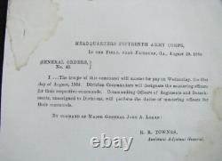 CIVIL War Fairburn Georgia Atlanta General Black Jack Logan 1864 Field Order