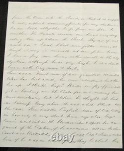 CIVIL War Fort Hatteras North Carolina Pennsylvania Officer Letter