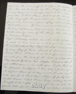 CIVIL War Fort Hatteras North Carolina Pennsylvania Officer Letter