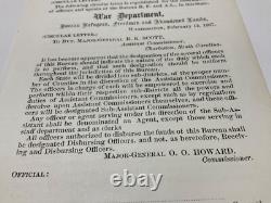 CIVIL War Freedman's Bureau Charleston Order General Oo Howard 1867 Funds
