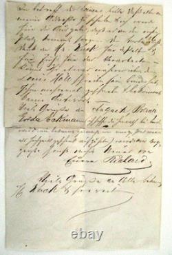 CIVIL War General D'utassy Signed Garibaldi Guard Service Certificate & Letter
