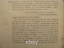 CIVIL War General Fitz-john Porter Ink Inscribed Dismissal Order 1863
