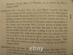 CIVIL War General Fitz-john Porter Ink Inscribed Dismissal Order 1863