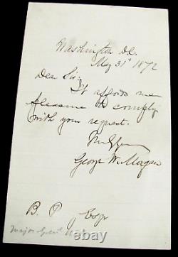 CIVIL War General George W Morgan Autograph Letter