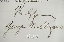 CIVIL War General George W Morgan Autograph Letter