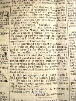 CIVIL War General James Longstreet Speech Virginia News