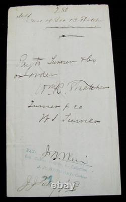 CIVIL War General John Hartranft Signed Pay For 198th Pennsylvania Officer 1869