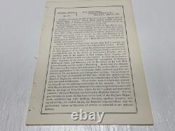 CIVIL War General Joseph Totten Mourning & Eulogy Order 1864 Span 50 Years 1897